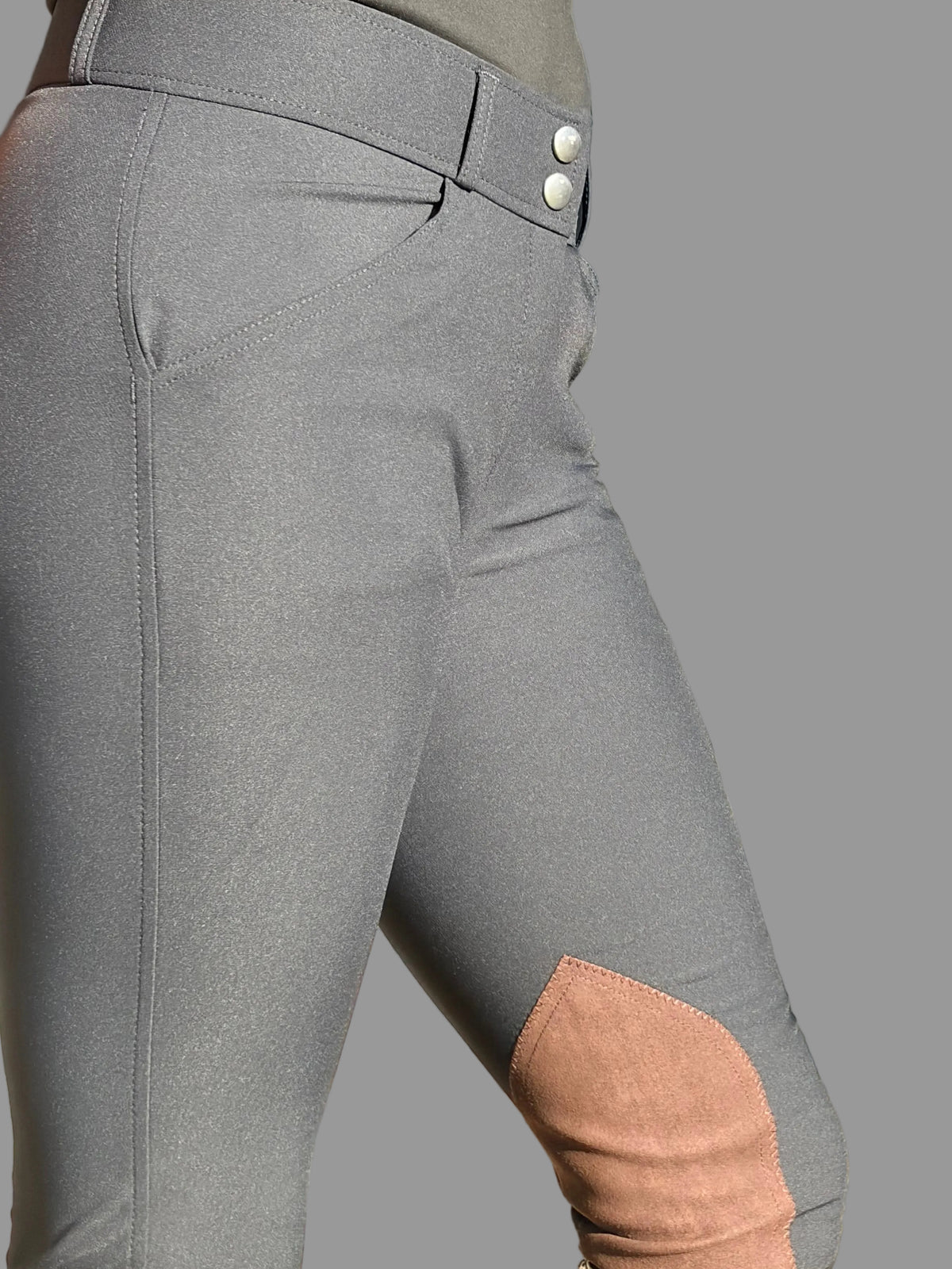 Knee patch breeches