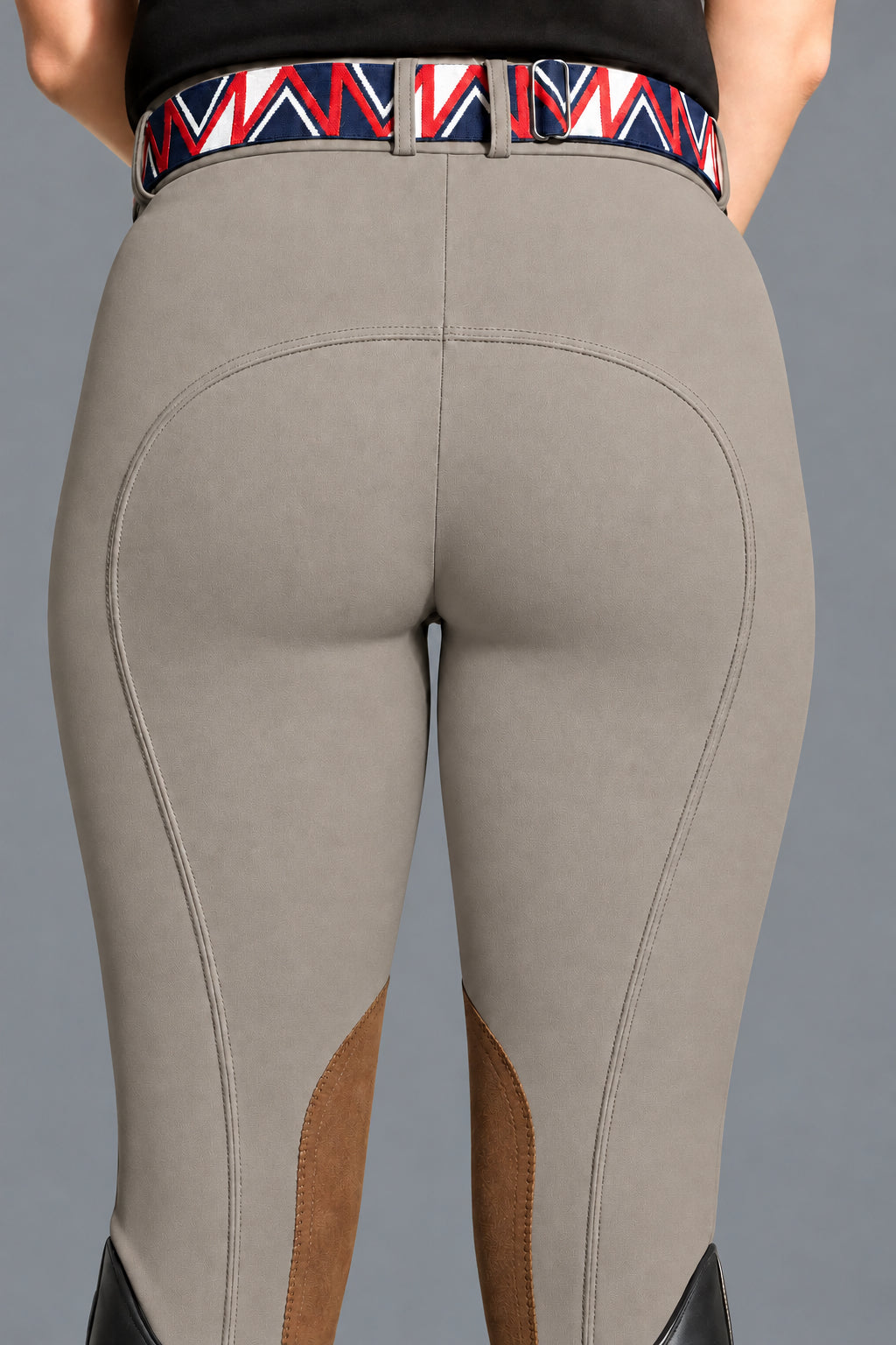 Knee patch breeches