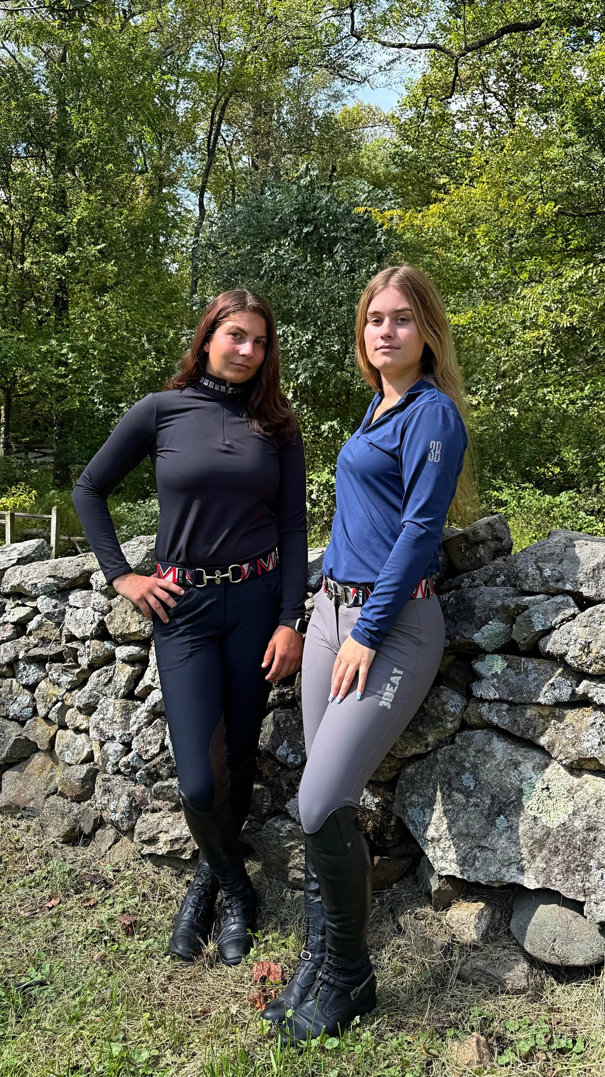 Knee patch breeches