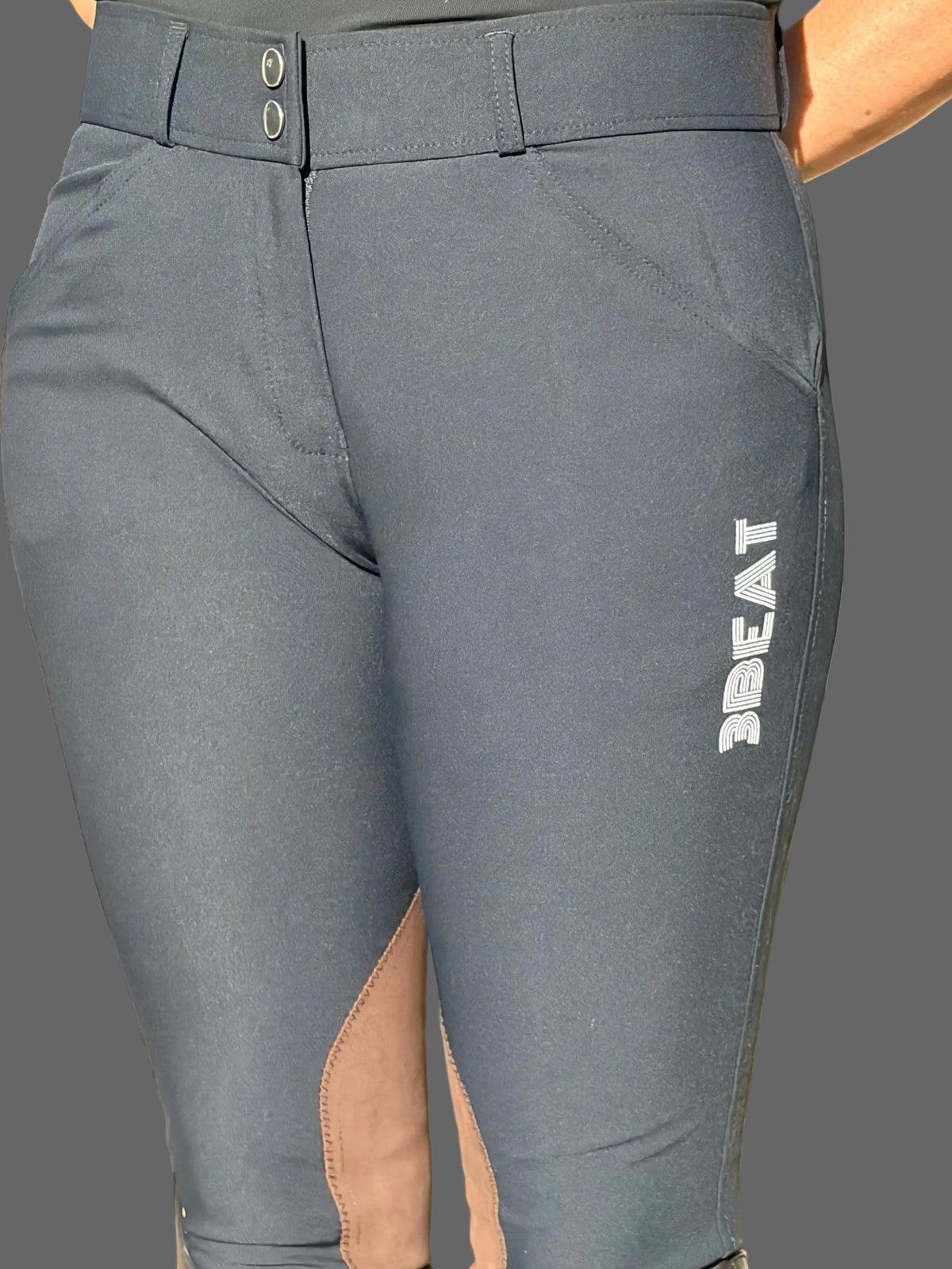 Knee patch breeches