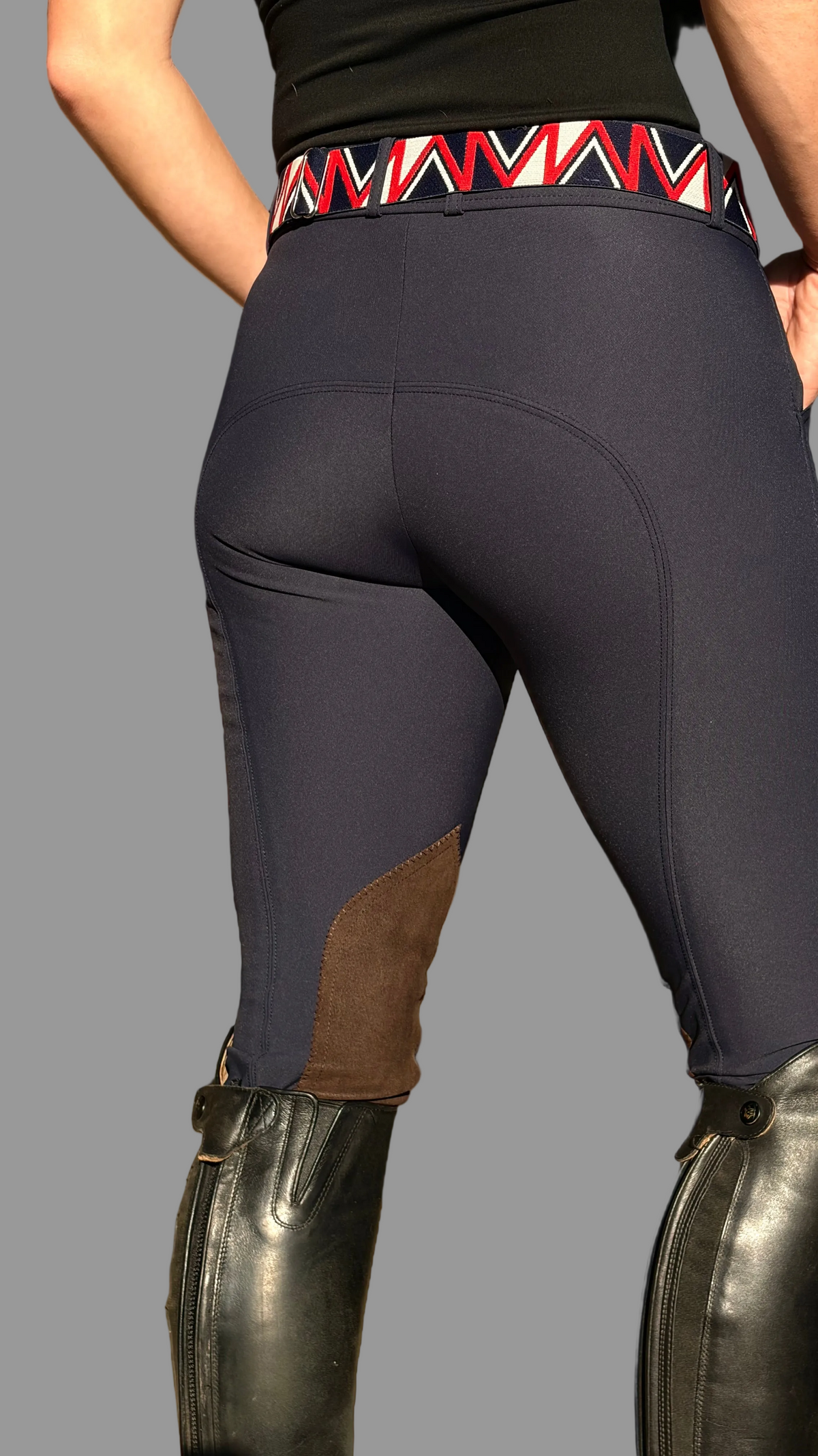 Knee patch breeches