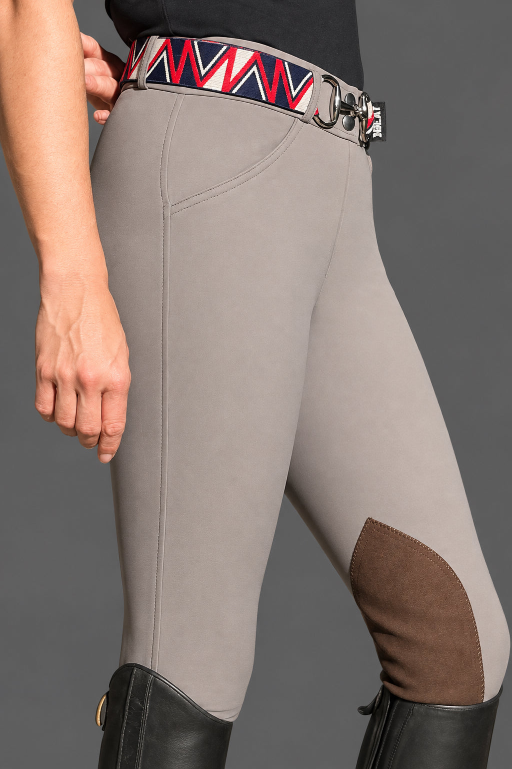 Knee patch breeches