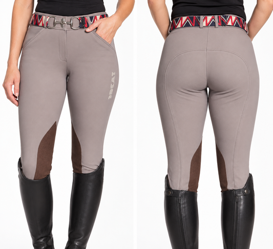Knee patch breeches